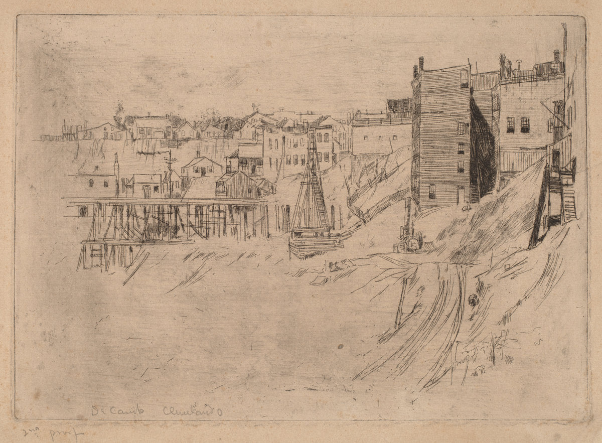 Cleveland, Ohio by Joseph Rodefer DeCamp (American, 1858 - 1923), 16X12"(A3)Poster Print