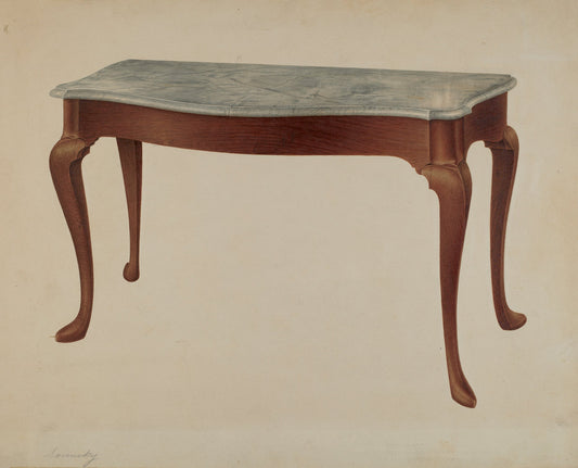Sideboard Table by Isidore Sovensky (American, active c. 1935), 16X12"(A3)Poster Print