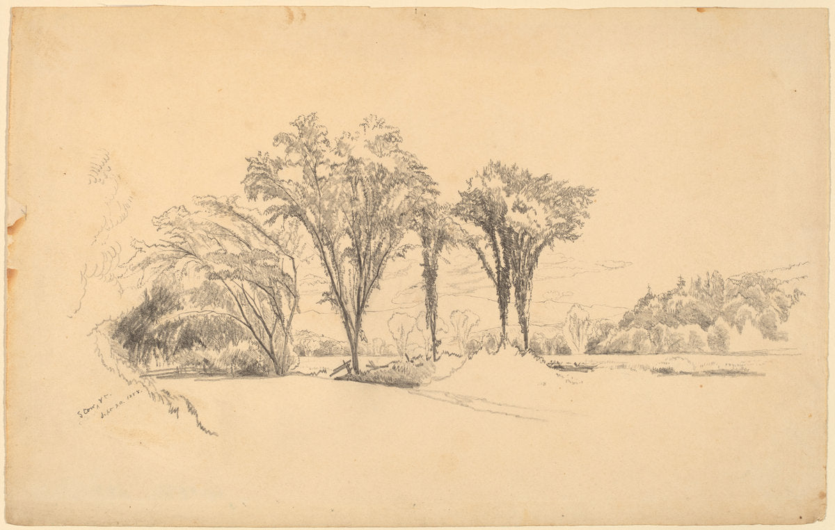 Stowe, Vermont by Aaron Draper Shattuck (American, 1832 - 1928), 16X12"(A3)Poster Print