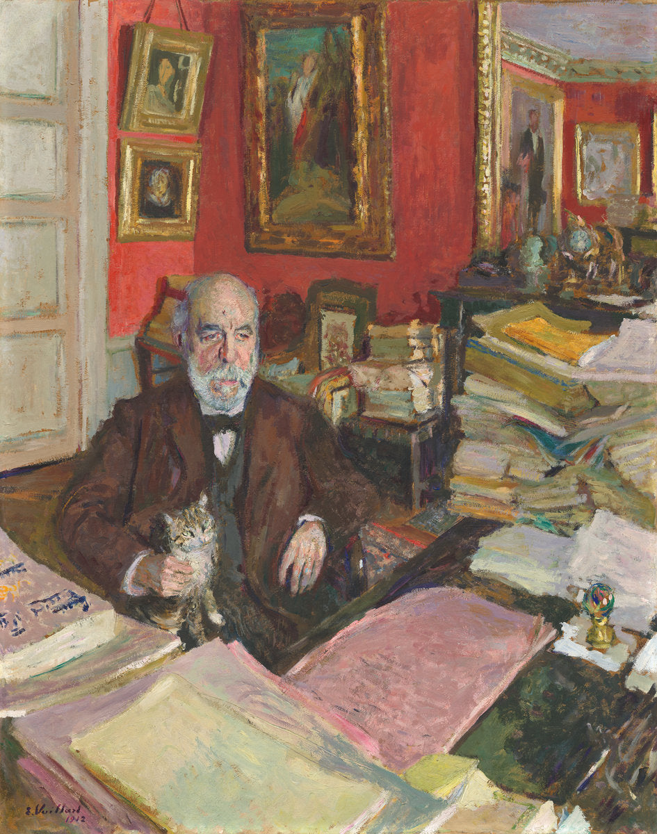 Théodore Duret by Edouard Vuillard (French, 1868 - 1940), 16X12"(A3)Poster Print