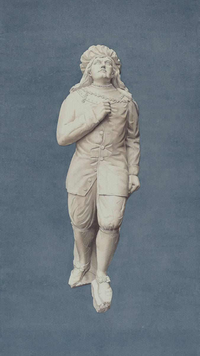 Figurehead of Rembrandt by Frances Cohen (American, active c. 1935), 16X12"(A3)Poster Print