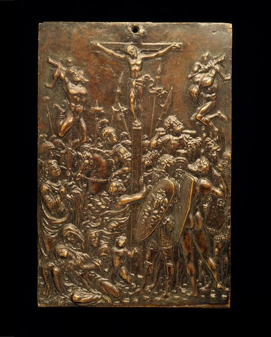 The Crucifixion by Moderno (Italian, 1467 - 1528), 16X12"(A3)Poster Print