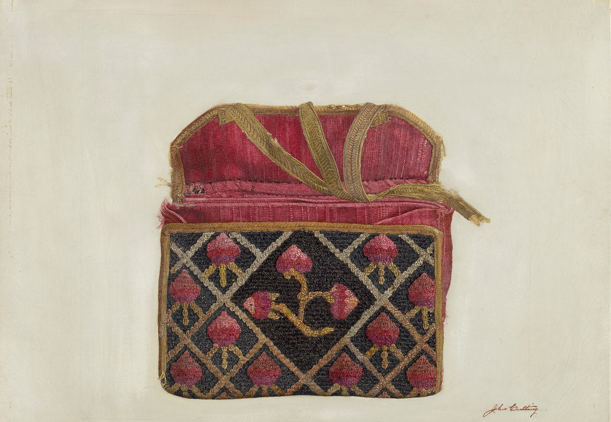 Wool Pocketbook by John Cutting (American, active c. 1935), 16X12"(A3)Poster Print