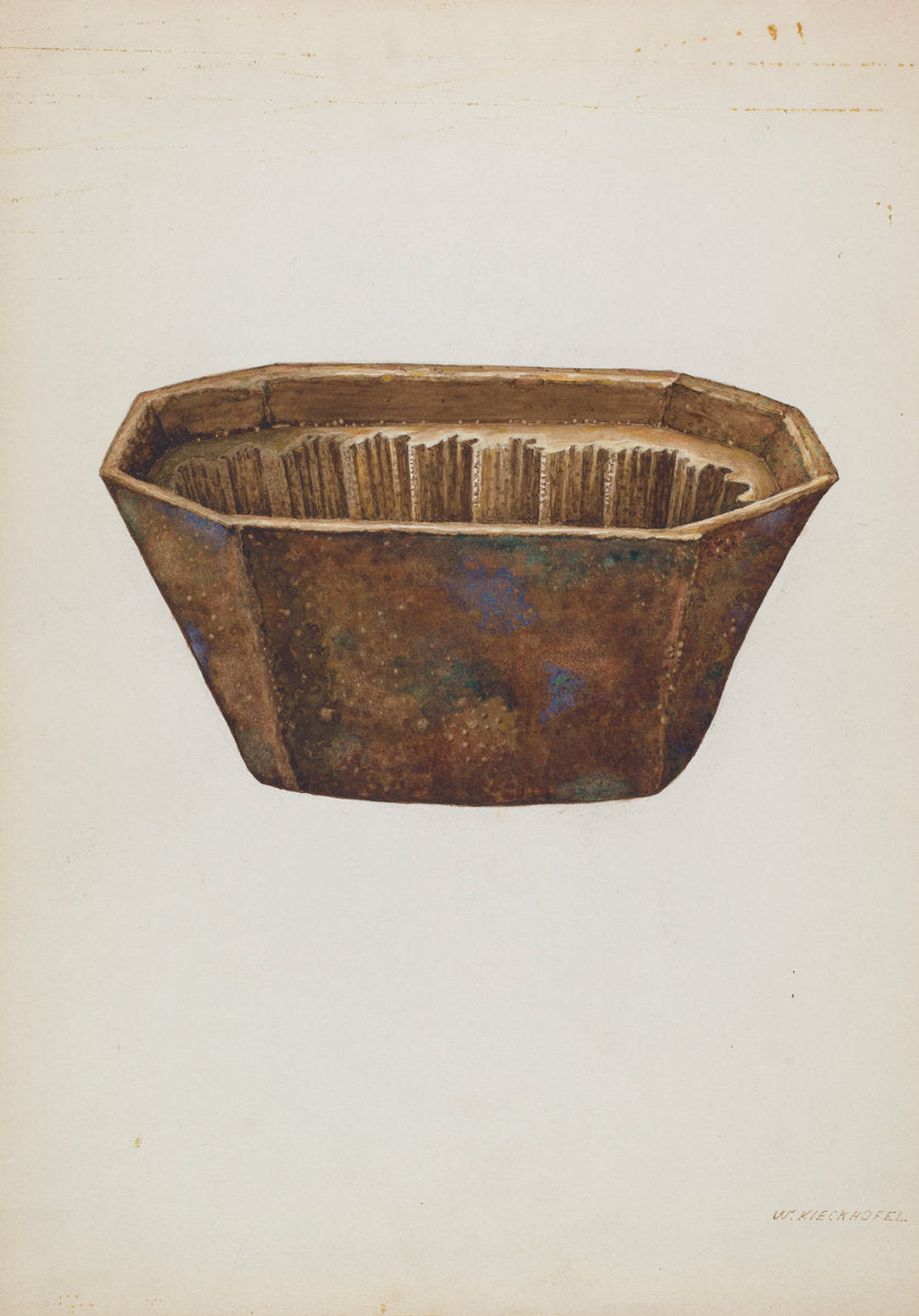 Crockery Mold by William Kieckhofel (American, active c. 1935), 16X12"(A3)Poster Print
