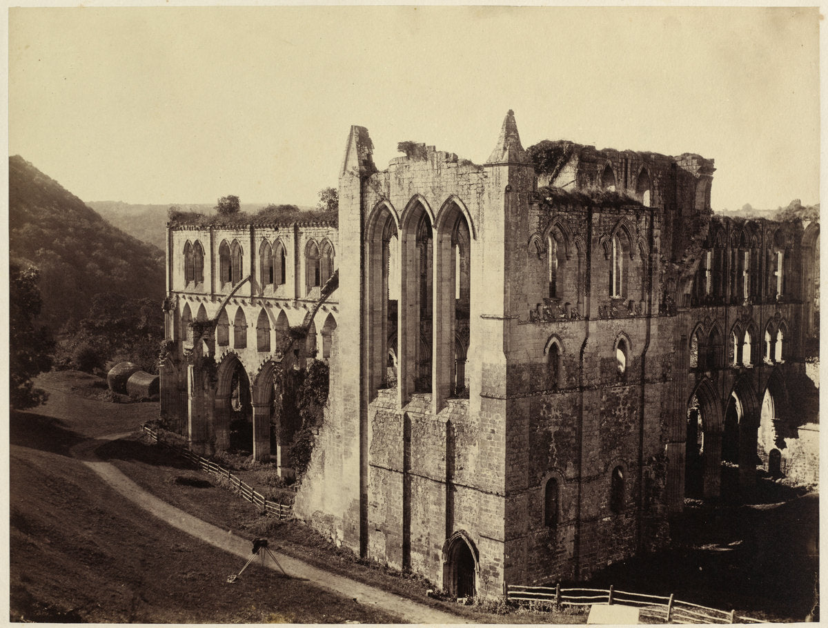 Rievaulx Abbey, the North Transept by Roger Fenton (British, 1819 - 1869), 16X12"(A3)Poster Print