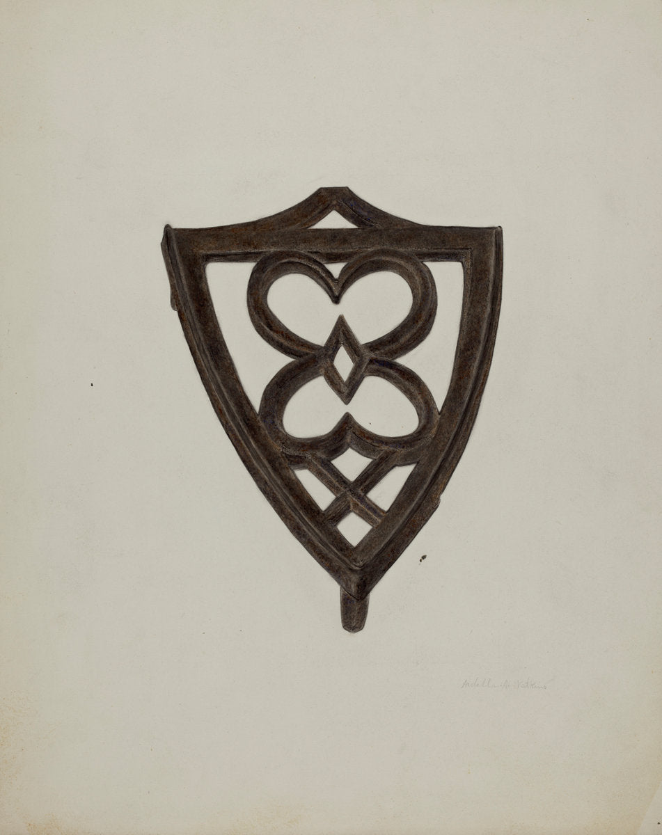 Trivet by Ardella Watkins (American, active c. 1935), 16X12"(A3)Poster Print