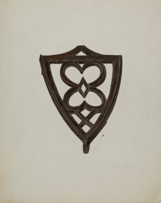 Trivet by Ardella Watkins (American, active c. 1935), 16X12"(A3)Poster Print
