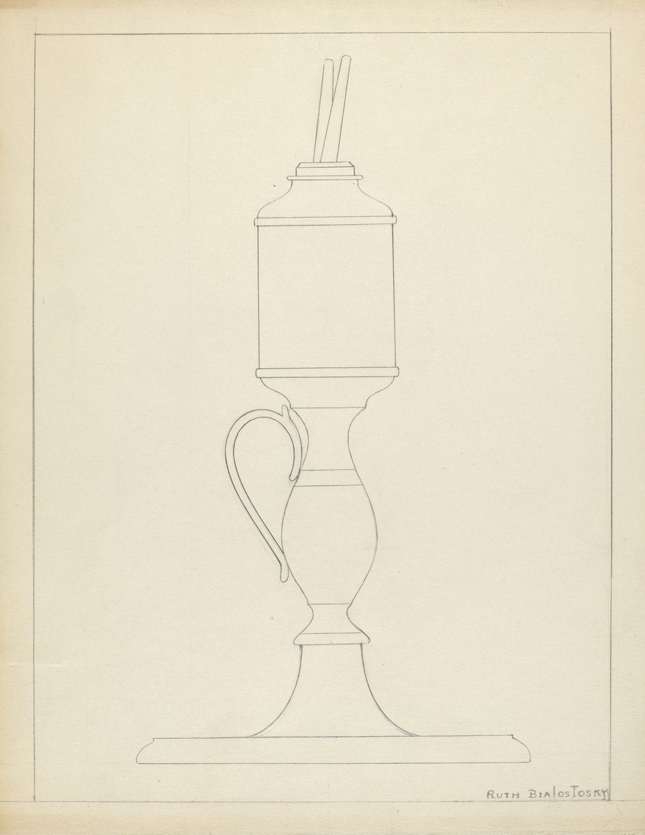 Lamp by Ruth Bialostosky (American, active c. 1935), 16X12"(A3)Poster Print