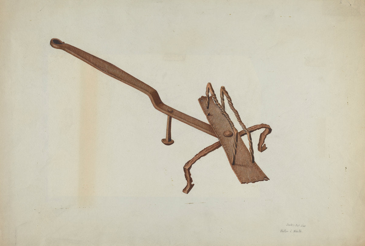 Fireplace Toaster by Walter L. Webster (American, active c. 1935), 16X12"(A3)Poster Print