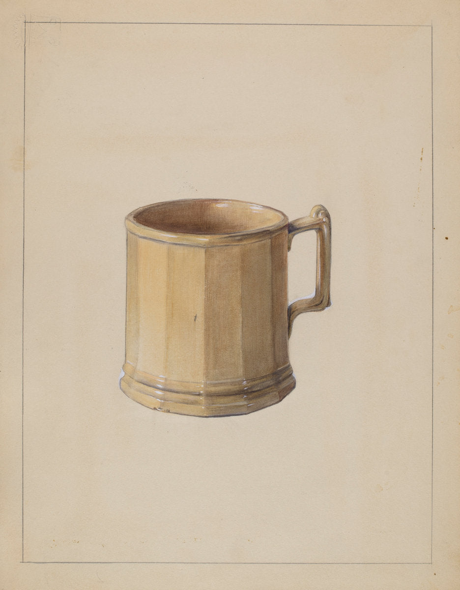 Mug by Mina Lowry (American, 1894 - 1942), 16X12"(A3)Poster Print