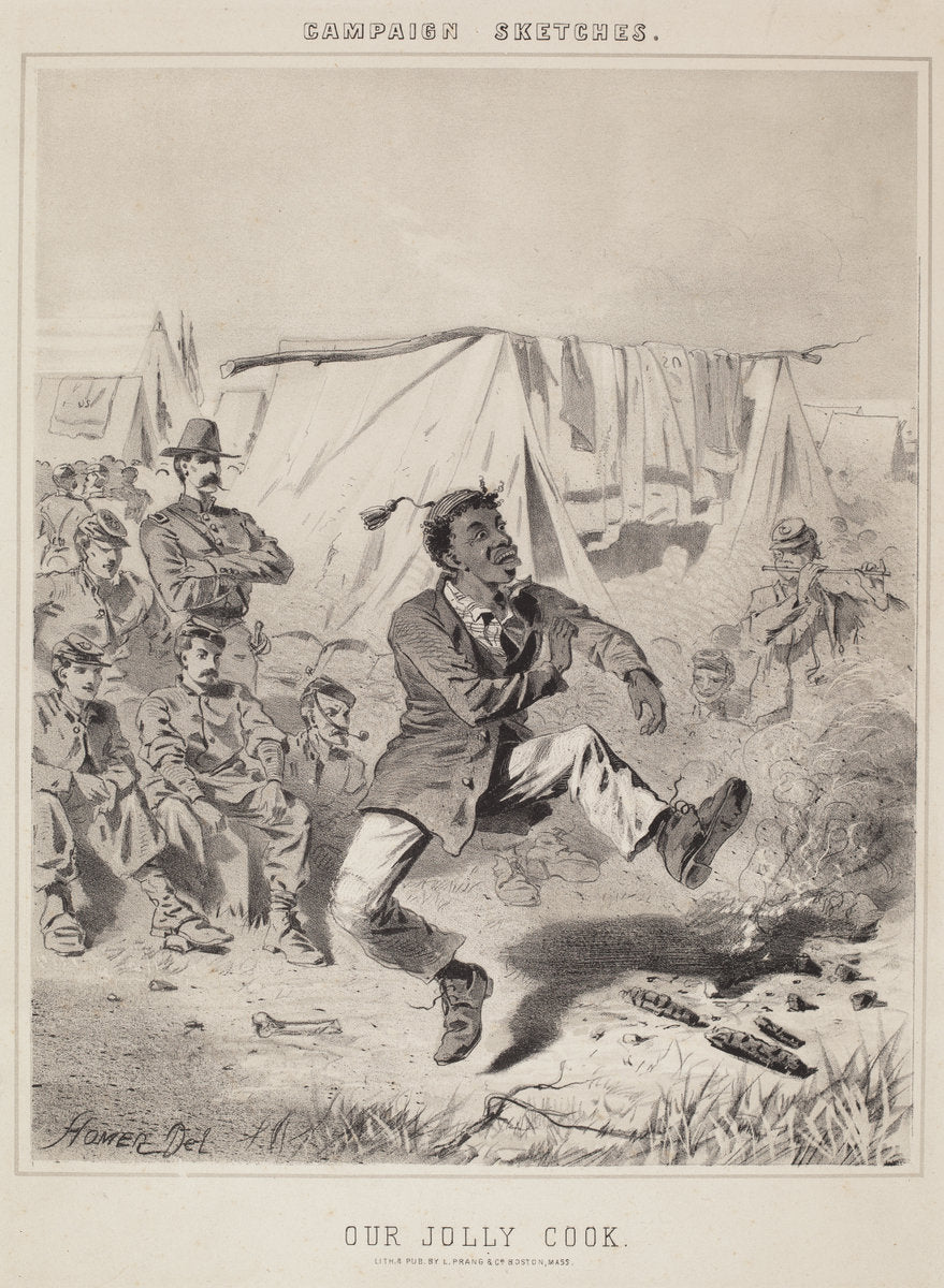 Our Jolly Cook (Campaign Sketches) by Winslow Homer (American, 1836 - 1910), 16X12"(A3)Poster Print