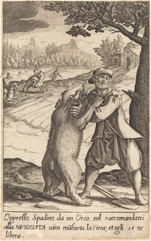 Spadino by Jacques Callot (French, 1592 - 1635), 16X12"(A3)Poster Print
