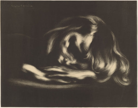 Sleep by Eugène Carrière (French, 1849 - 1906), 16X12"(A3)Poster Print