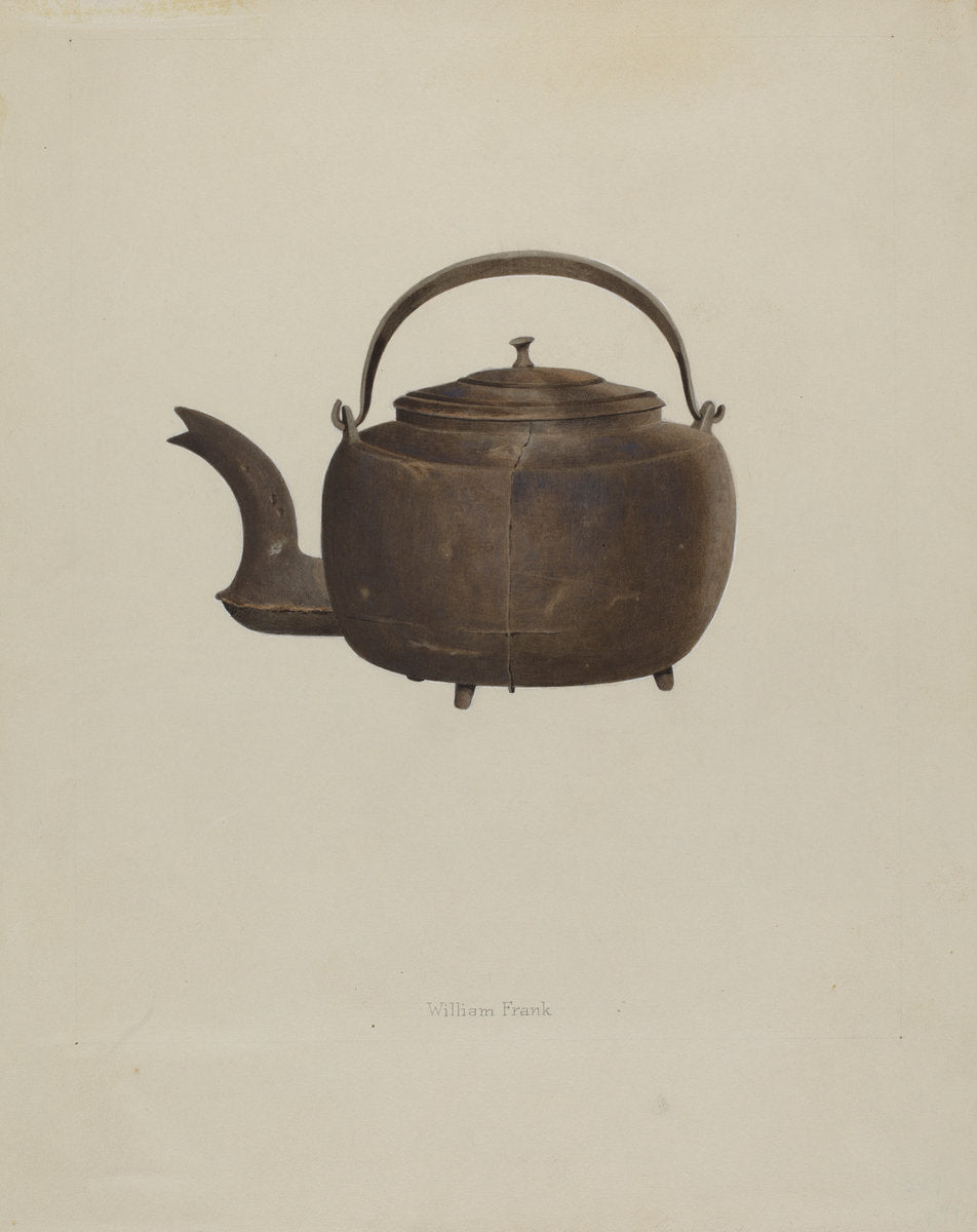 Tea Kettle by William Schmidt (American, active c. 1935), 16X12"(A3)Poster Print