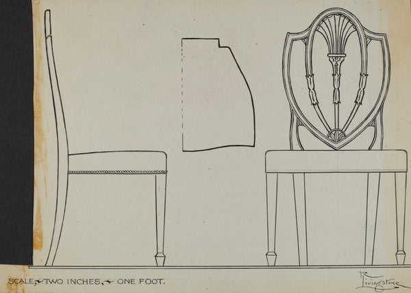 Side Chair by Rolland Livingstone (American, active c. 1935), 16X12"(A3)Poster Print