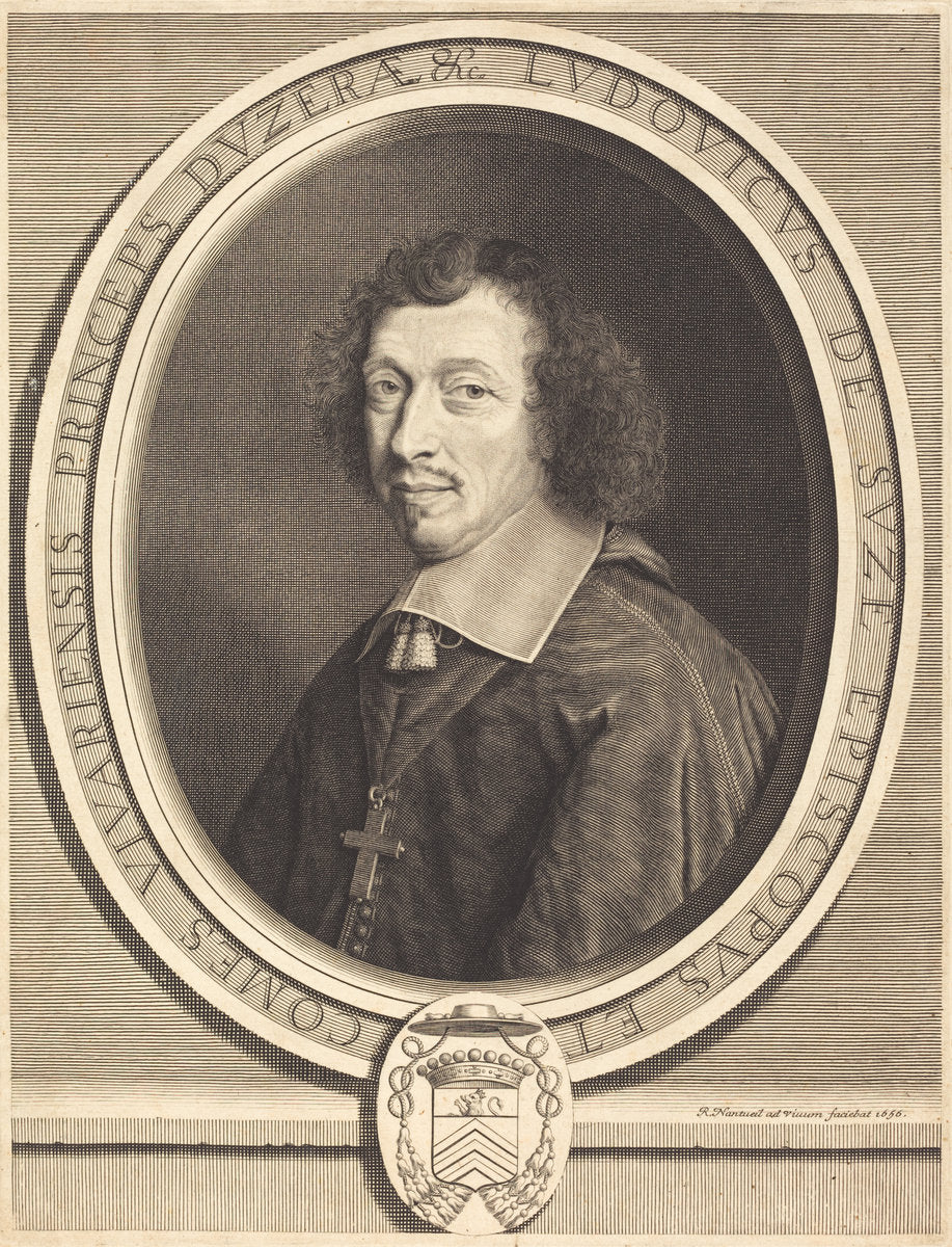 Louis-Francois de La Baume de Suze by Robert Nanteuil (French, 1623 - 1678), 16X12"(A3)Poster Print