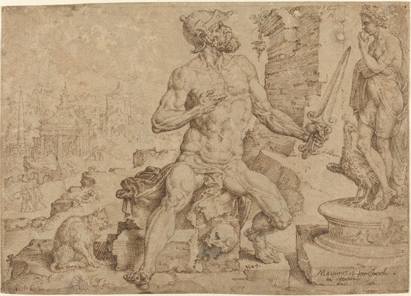 Simeon the Patriarch by Maerten van Heemskerck (Netherlandish, 1498 - 1574), 16X12"(A3)Poster Print