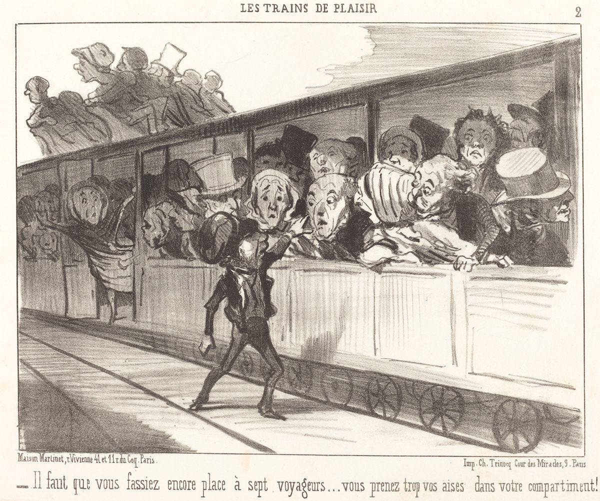 Il faut que vous fassiez encore place... by Honoré Daumier (French, 1808 - 1879), 16X12"(A3)Poster Print