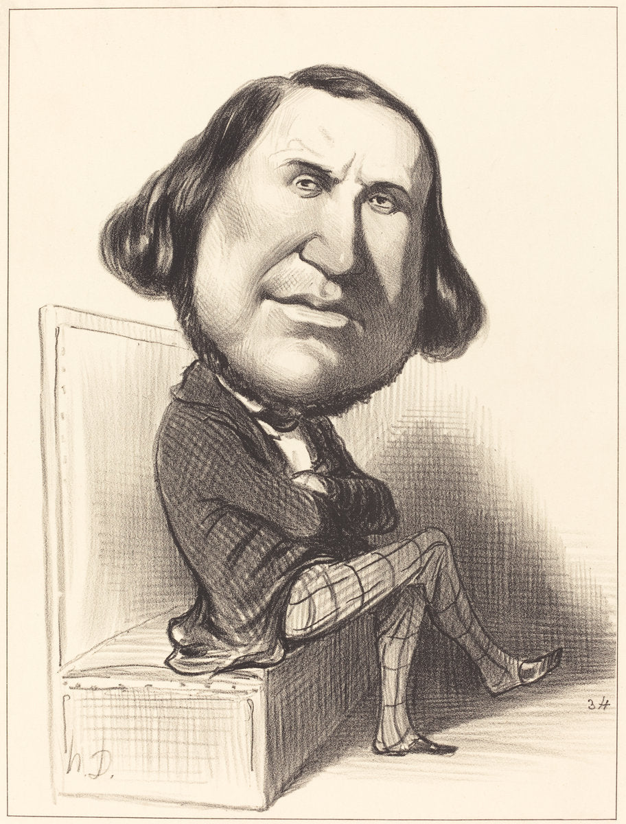 Auguste Avond by Honoré Daumier (French, 1808 - 1879), 16X12"(A3)Poster Print