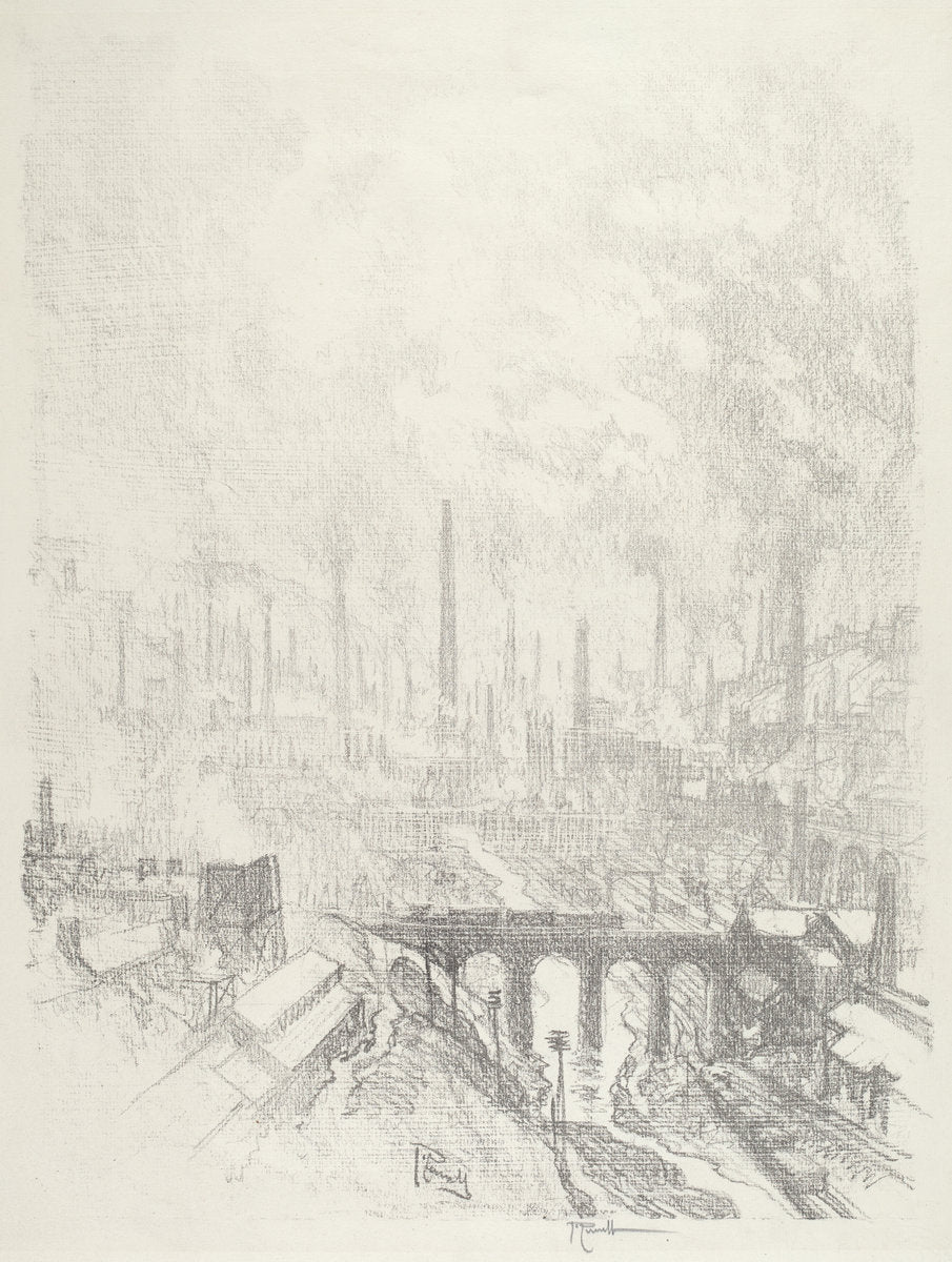 Munitions City, No.I by Joseph Pennell (American, 1857 - 1926), 16X12"(A3)Poster Print