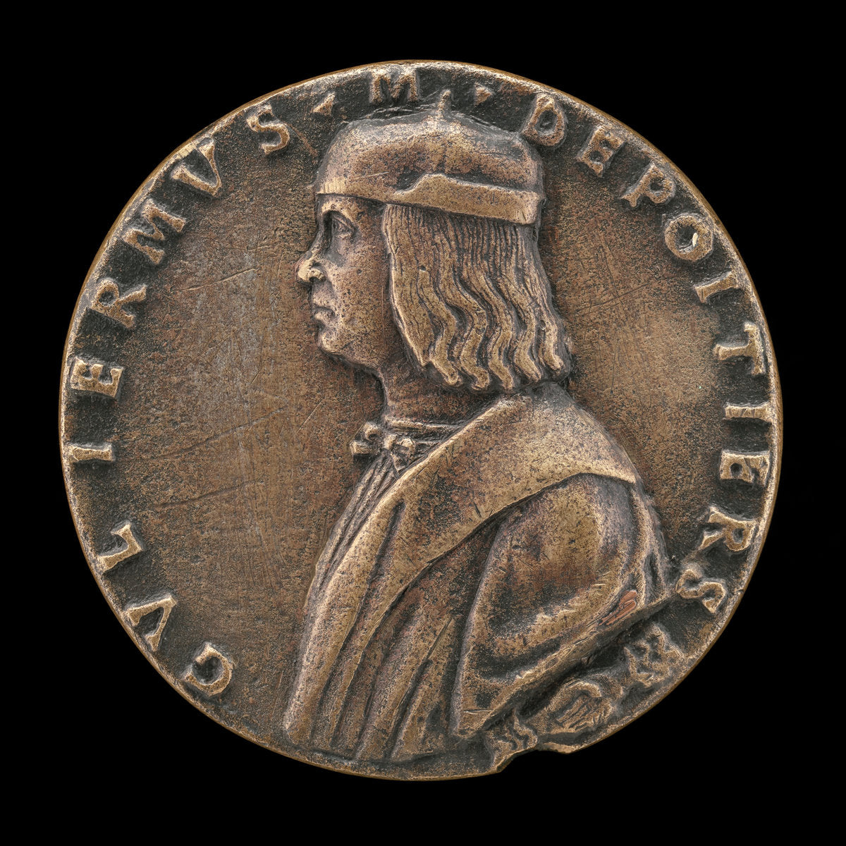 Guillaume de Poitiers, died 1503, Marquis de Cotrone [obverse] by Giovanni Candida (Italian, before 1450 - c. 1499), 16X12"(A3)Poster Print