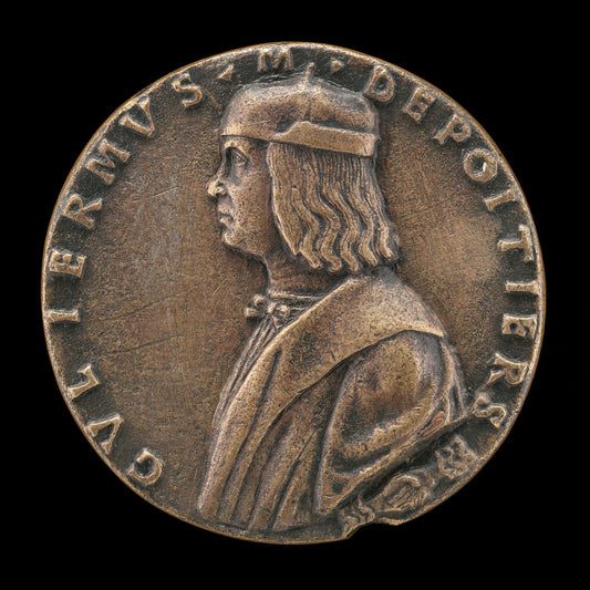 Guillaume de Poitiers, died 1503, Marquis de Cotrone [obverse] by Giovanni Candida (Italian, before 1450 - c. 1499), 16X12"(A3)Poster Print