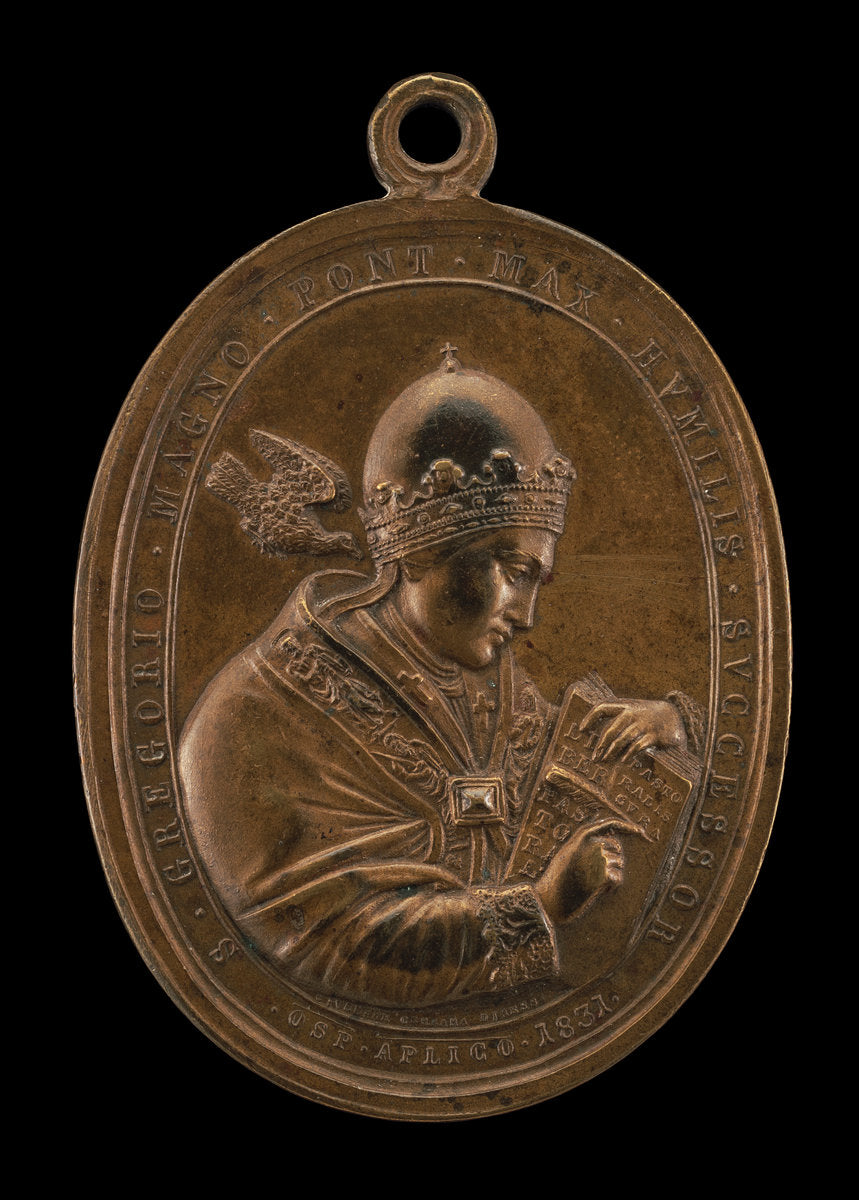 Gregory XVI (Bartolomeo Alberto Cappellari, 1765-1846), Pope 1830 [obverse] by Giuseppe Cerbara (Italian, 1770 - 1856), 16X12"(A3)Poster Print