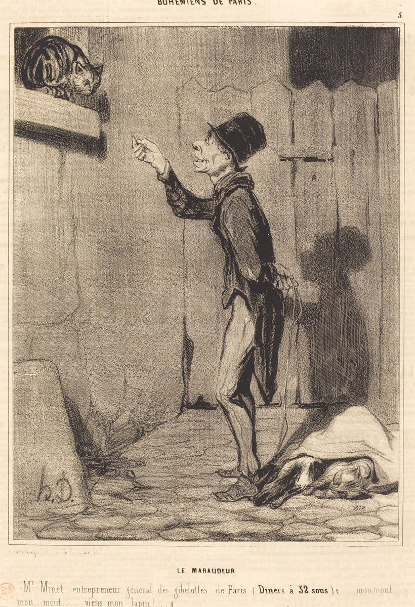 Le Maraudeur by Honoré Daumier (French, 1808 - 1879), 16X12"(A3)Poster Print