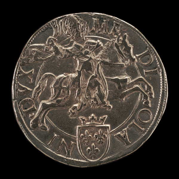 16th century by Milanese 16th Century (Saint Ambrose on Horseback, Wielding a Scourge [reverse]), 16X12"(A3)Poster Print