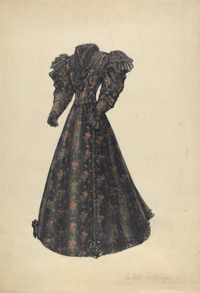 Dress by Isabelle De Strange (American, active c. 1935), 16X12"(A3)Poster Print