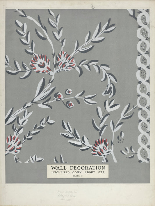 Decorated Wall by Martin Partyka (American, active c. 1935), 16X12"(A3)Poster Print
