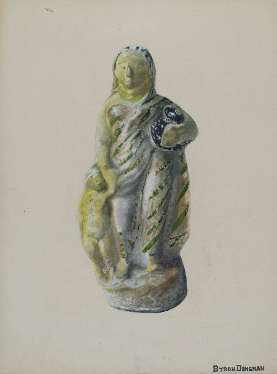 Figure by Byron Dingman (American, active c. 1935), 16X12"(A3)Poster Print