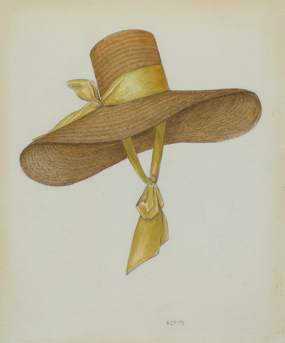 Hat by Nancy Crimi (American, active c. 1935), 16X12"(A3)Poster Print