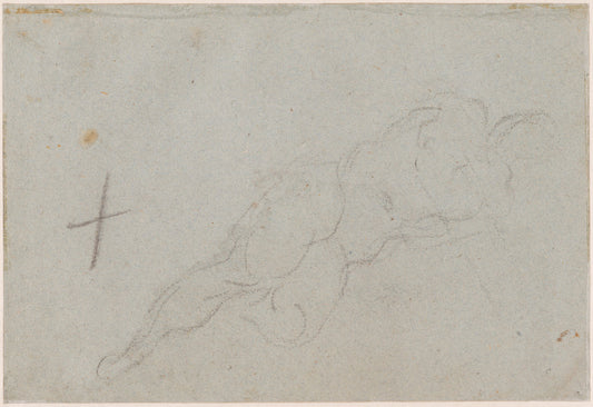 A Female Nude [verso] by Domenico Tintoretto (Venetian, 1560 - 1635), 16X12"(A3)Poster Print