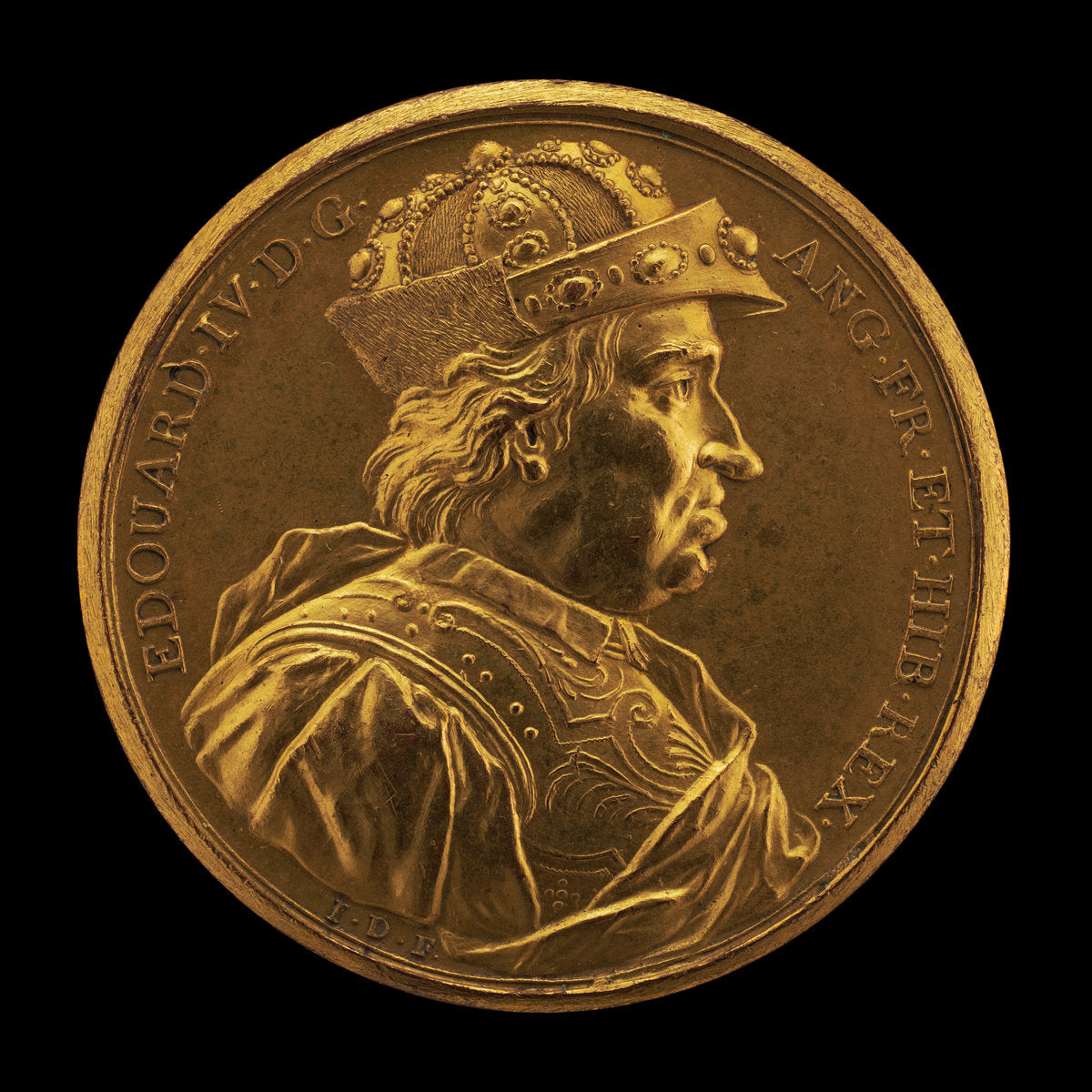 Edward IV, 1442-1483, King of England 1461 [obverse] by Jean Dassier (Swiss, 1676 - 1763), 16X12"(A3)Poster Print
