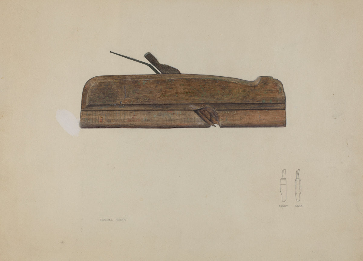 Hollow Plane by Samuel Faigin (American, active c. 1935), 16X12"(A3)Poster Print