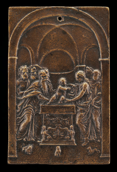 The Presentation of Jesus in the Temple by Moderno (Veronese, 1467 - 1528), 16X12"(A3)Poster Print