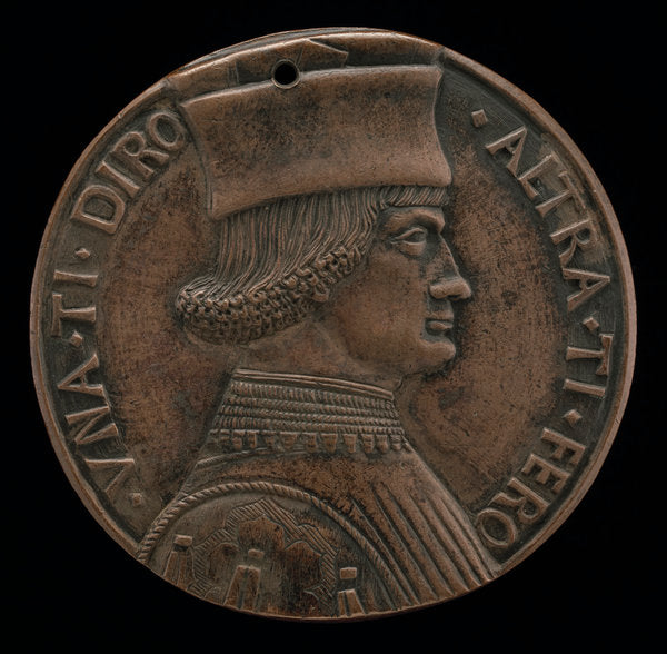 c. 1470/1500 by Ferrarese 15th Century (Portrait of a Man [obverse]), 16X12"(A3)Poster Print