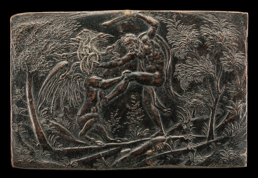 Hercules and the Hydra by Annibale Fontana (Milanese, 1540 - 1587), 16X12"(A3)Poster Print