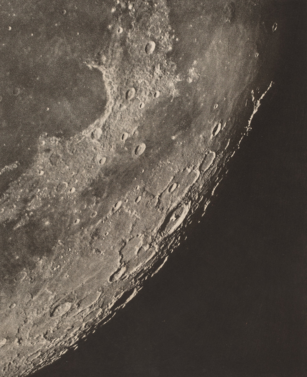 Carte photographique de la lune by Charles le Morvan (French, 1865 - 1933), 16X12"(A3)Poster Print