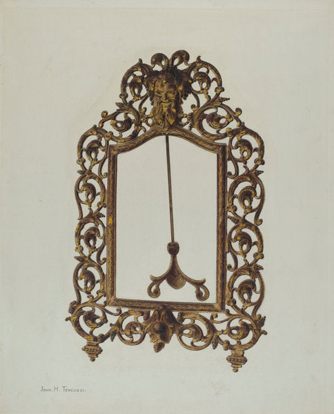 Mirror Frame by John H. Tercuzzi (American, active c. 1935), 16X12"(A3)Poster Print