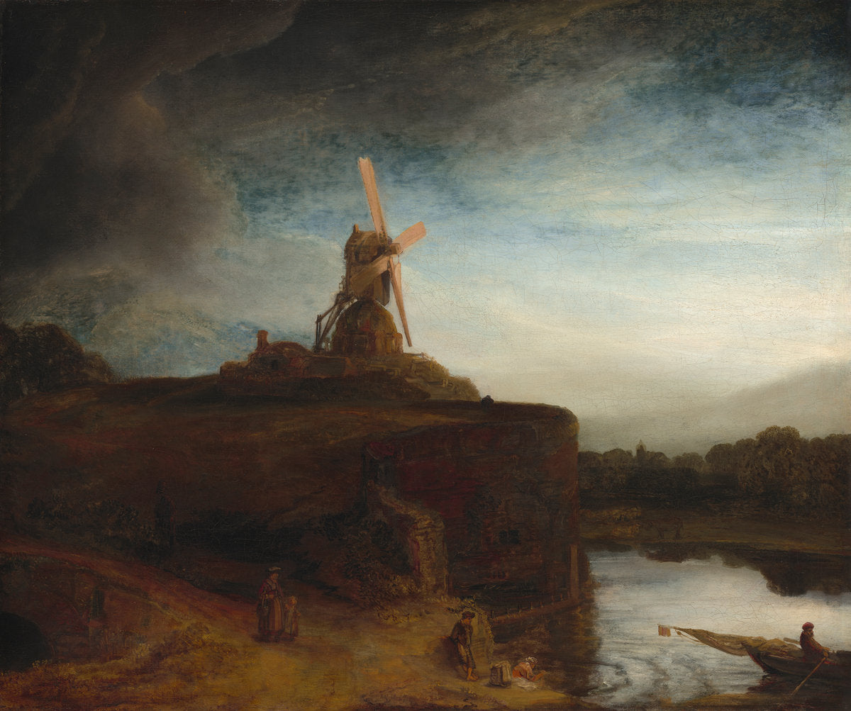 The Mill by Rembrandt van Rijn (Dutch, 1606 - 1669), 16X12"(A3)Poster Print