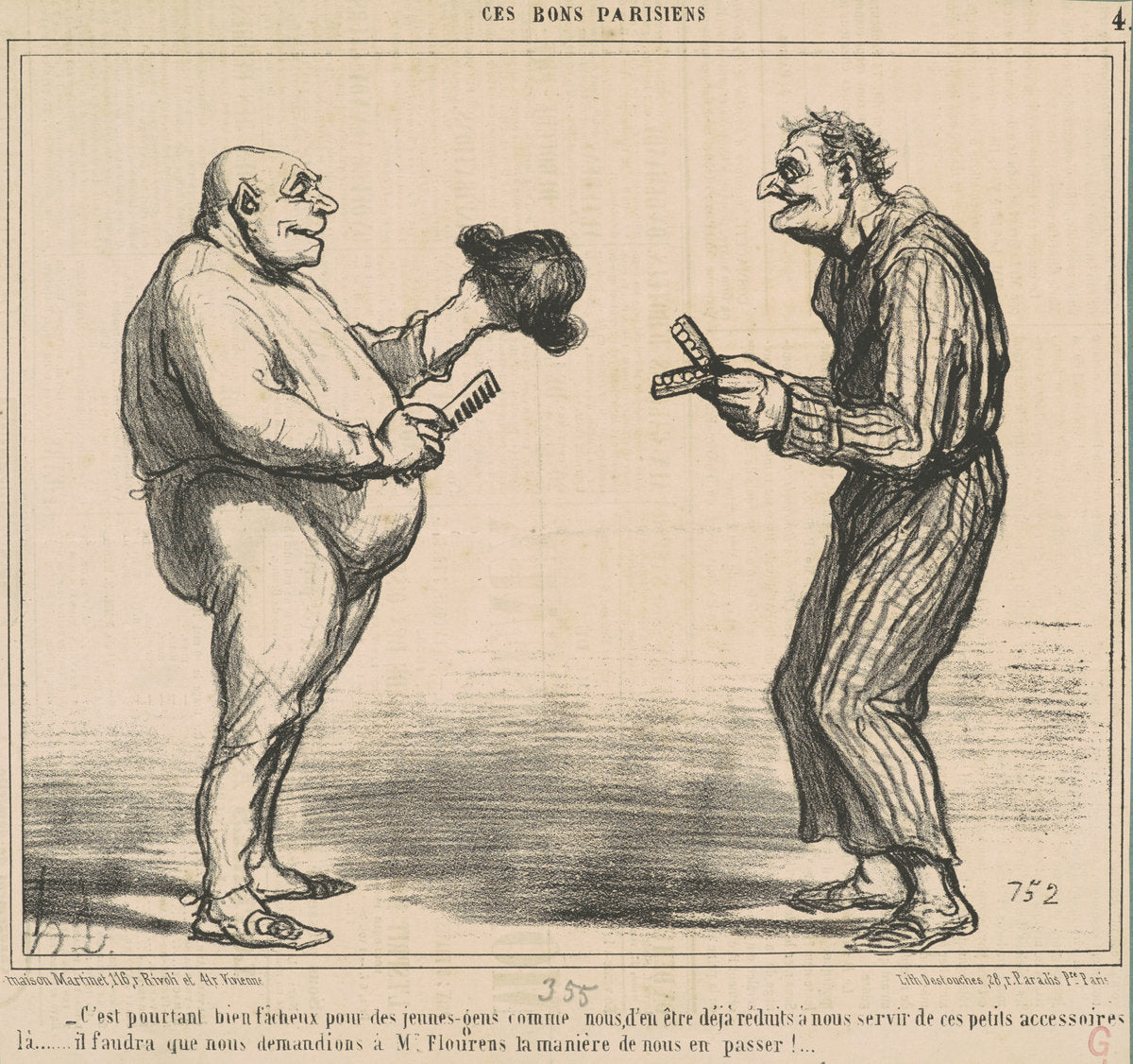 C'est pourtant bien facheux pour ... by Honoré Daumier (French, 1808 - 1879), 16X12"(A3)Poster Print