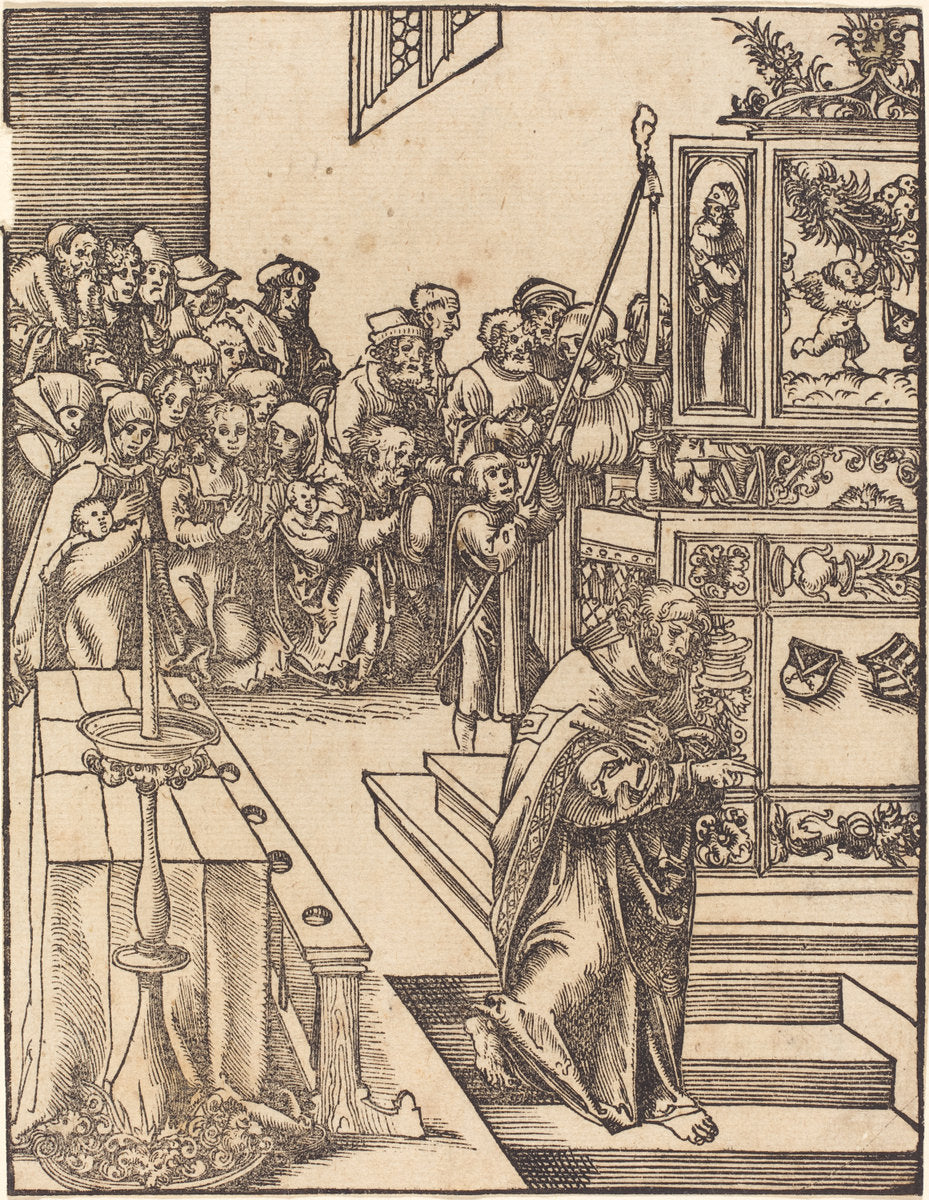 Saint John the Evangelist by Lucas Cranach the Elder (German, 1472 - 1553), 16X12"(A3)Poster Print