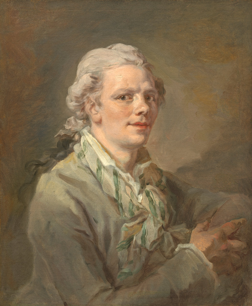 possibly c. 1770 by French 18th Century (Portrait of a Young Man), 16X12"(A3)Poster Print
