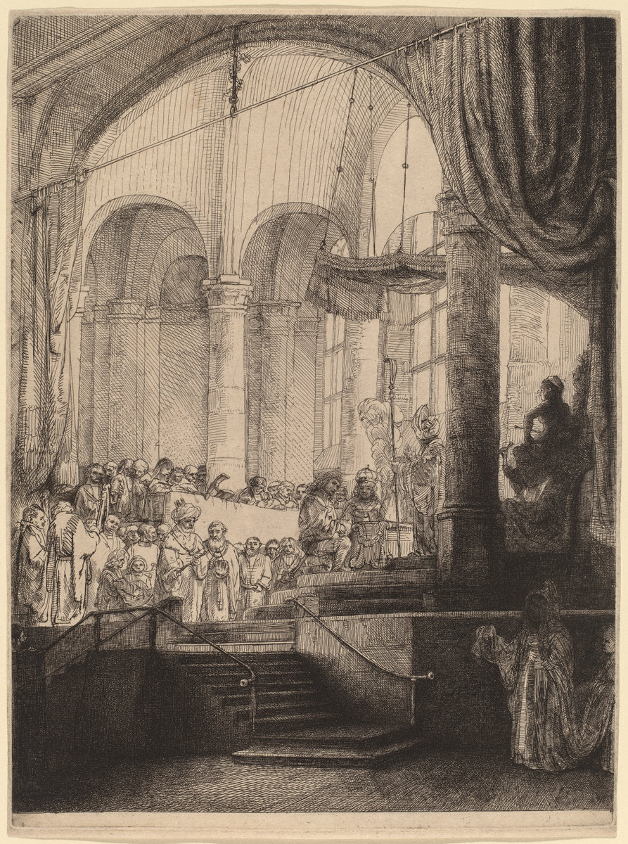 Medea, or the Marriage of Jason and Creusa by Rembrandt van Rijn (Dutch, 1606 - 1669), 16X12"(A3)Poster Print