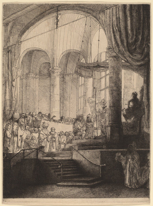 Medea, or the Marriage of Jason and Creusa by Rembrandt van Rijn (Dutch, 1606 - 1669), 16X12"(A3)Poster Print
