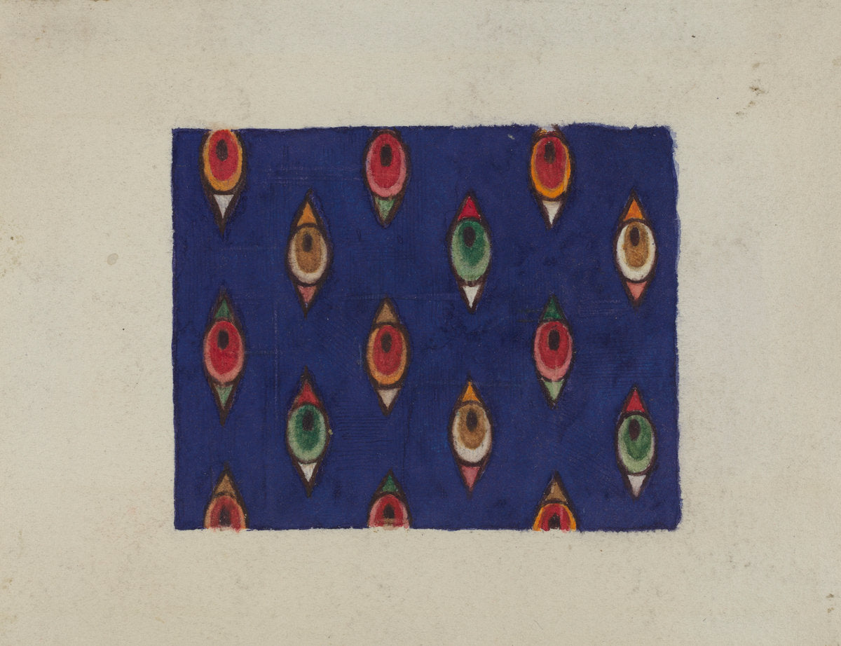 Printed Textile by Cleon Barton (American, active c. 1935), 16X12"(A3)Poster Print