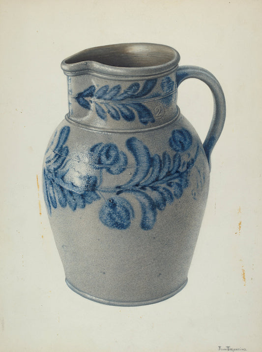 Pitcher by John Tarantino (American, active c. 1935), 16X12"(A3)Poster Print
