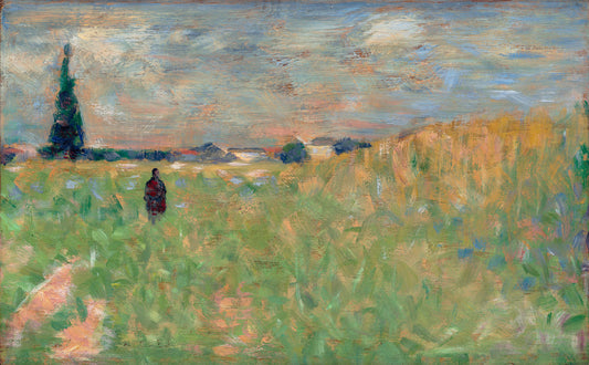 A Summer Landscape by Georges Seurat (French, 1859 - 1891), 16X12"(A3)Poster Print